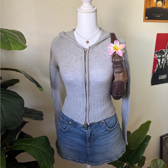 Garage grey zip up sweater - Picture 3 of 3